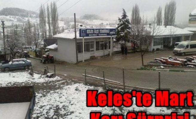 Keles'te Mart Karı Sürprizi