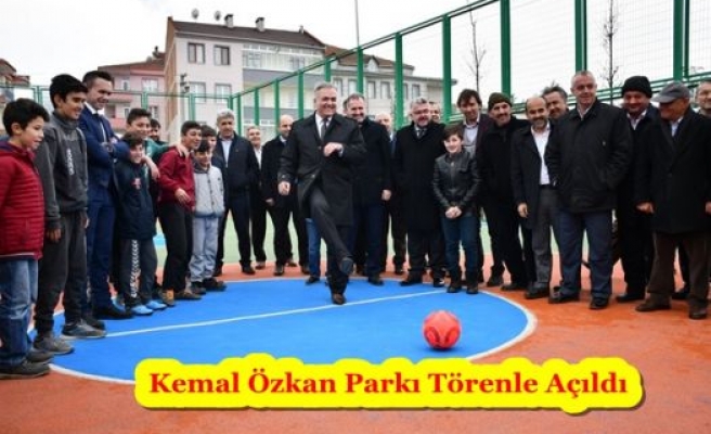  Kemal Özkan Parkı Törenle Açıldı