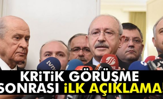 Kılıçdaroğlu-Bahçeli görüşmesi sona erdi