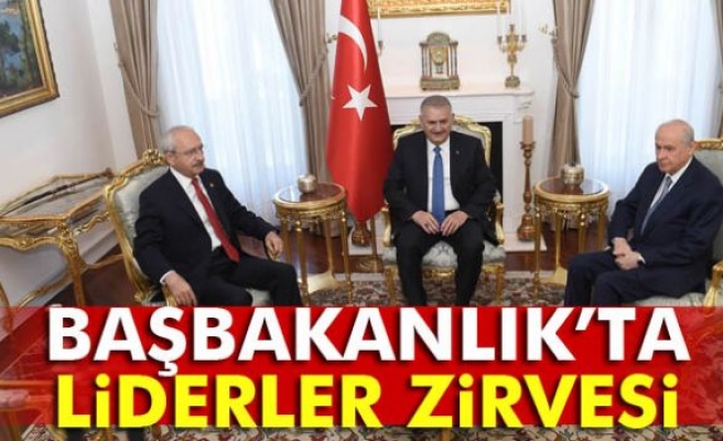 Kılıçdaroğlu ve Bahçeli Başbakanlık'ta