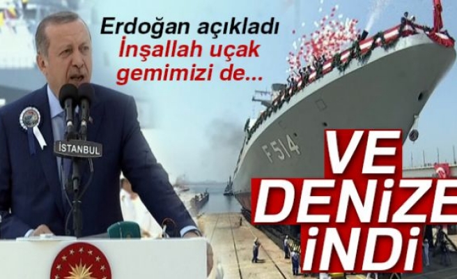 Kınalıada Korveti denize indi