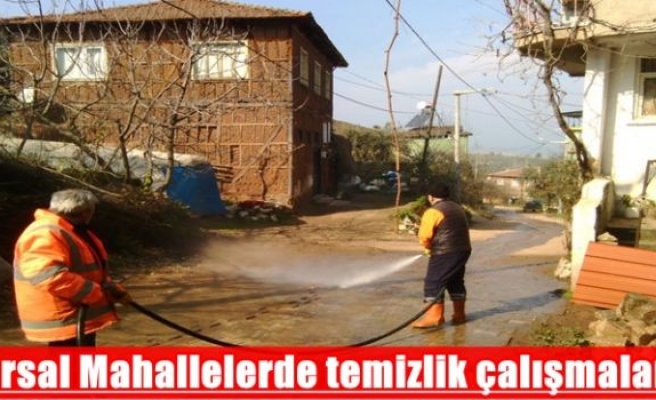 Kırsal Mahallelerde temizlik çalışmaları