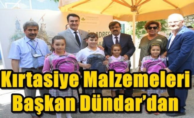 Kırtasiye Malzemeleri Başkan Dündar’dan