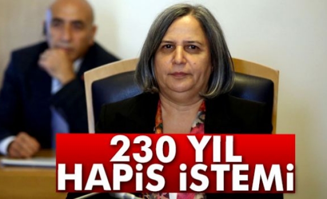 Kışanak’a 230 yıl hapis istemi