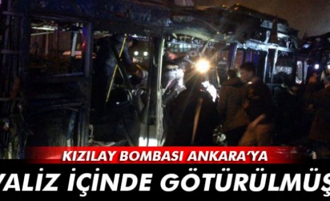 Kızılay bombası, Ankara'ya valiz içinde götürülmüş