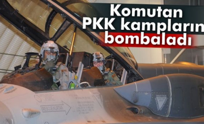 Komutan PKK kamplarını bombaladı