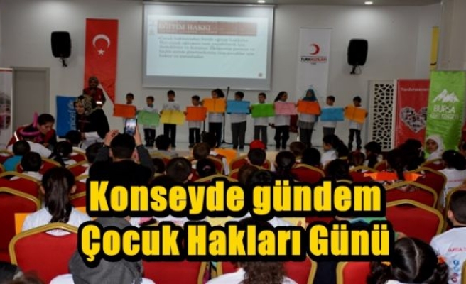 Konseyde gündem Çocuk Hakları Günü