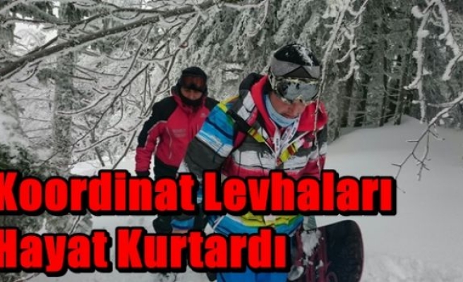 Koordinat Levhaları Hayat Kurtardı