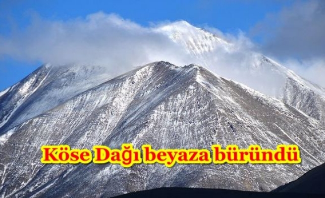 Köse Dağı beyaza büründü