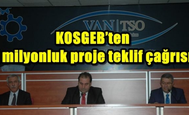 KOSGEB’ten 1 milyonluk proje teklif çağrısı