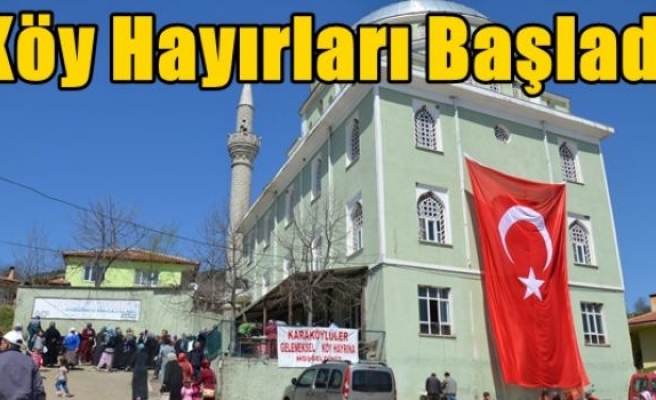 Köy Hayırları Başladı