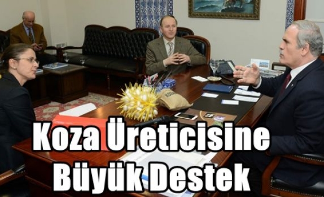 Koza Üreticisine Büyük Destek