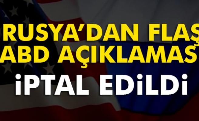 Kremlin’den ABD’ye Rest: Programı İptal Edildi