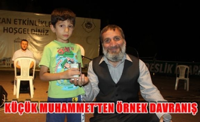 Küçük muhammet'ten örnek davranış