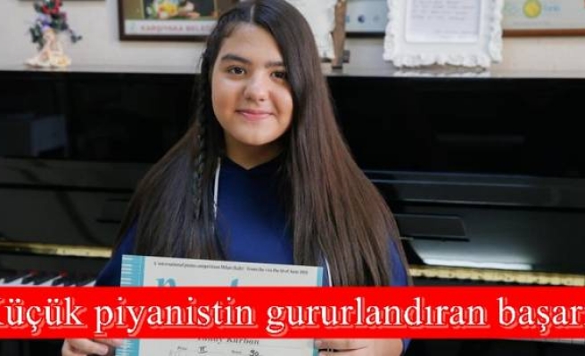 Küçük piyanistin gururlandıran başarısı