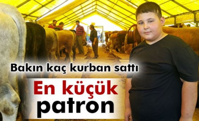 Kurban pazarının en küçük patronu