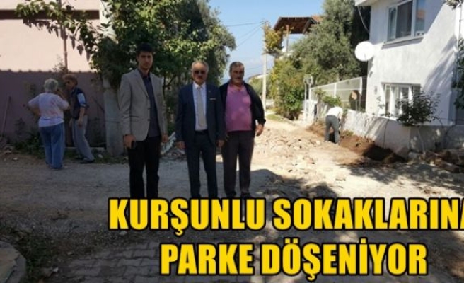 Kurşunlu sokaklarına parke taşı döşeniyor