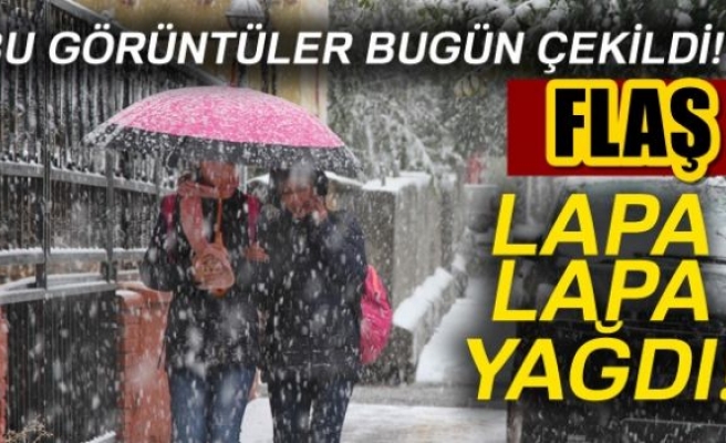 Lapa lapa kar yağdı