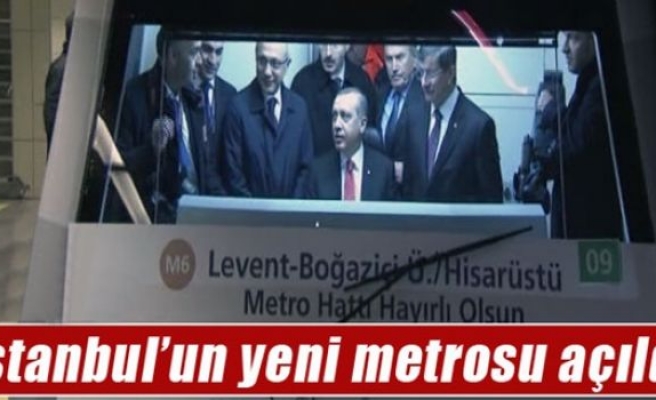 Levent-Hisarüstü metrosu açıldı