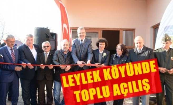 Leylek köyünde toplu açılış