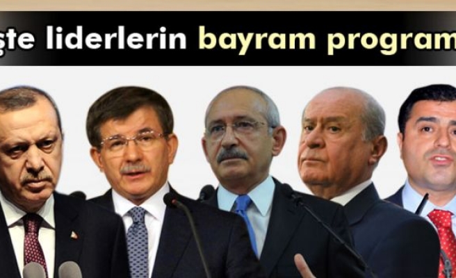 Liderlerin bayram programı