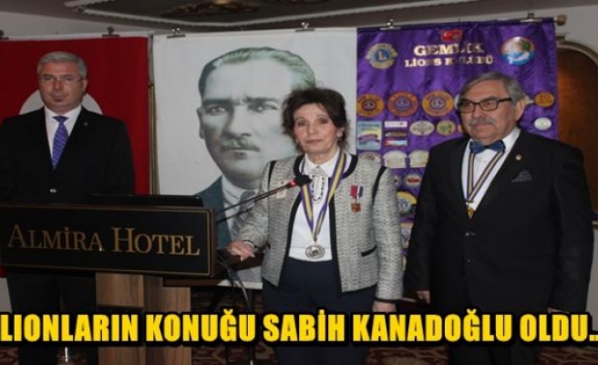 Lıonların konuğu sabih kanadoğlu oldu