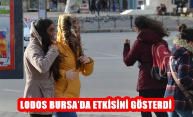 Lodos Bursa'da Etkisini Gösterdi