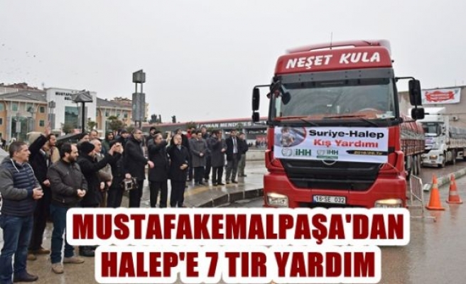 M. Kemalpaşa’dan Halep'e 7 TIR yardım