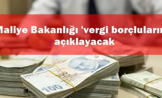 Maliye Bakanlığı 'vergi borçlularını' açıklayacak