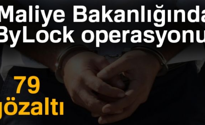 Maliye Bakanlığında ByLock operasyonu: 79 gözaltı