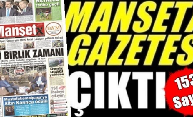 Manşetx Gazetesinin 153. Sayısı Çıktı