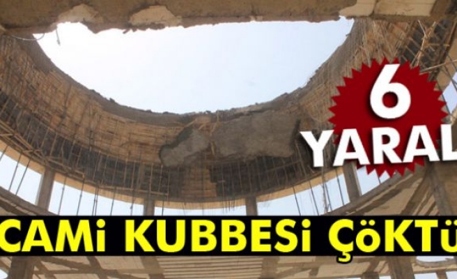 Mardin'de cami kubbesi çöktü: 6 yaralı