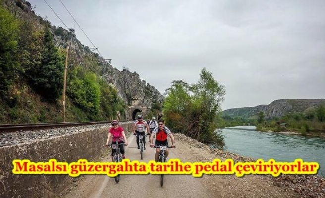 Masalsı güzergahta tarihe pedal çeviriyorlar