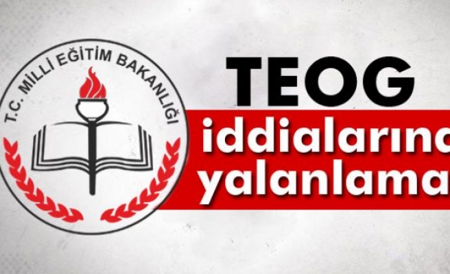 MEB'den TEOG iddialarına yalanlama!