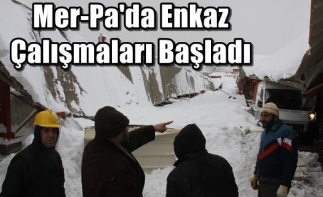 Mer-Pa'da Enkaz Çalışmaları Başladı