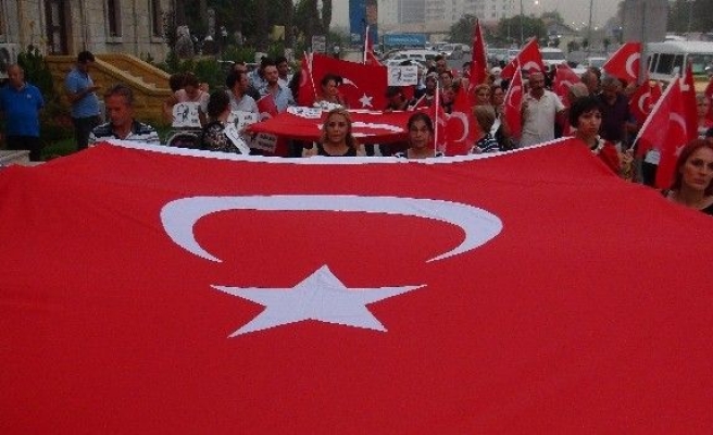 Mersin’de Terör Saldırıları Protesto Edildi