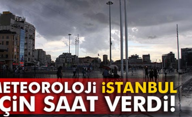 METEOROLOJİ SAAT VERDİ!