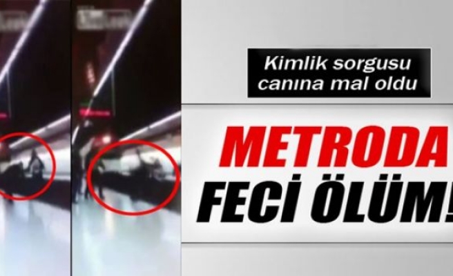 Metroda feci ölüm