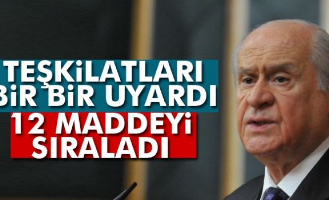 MHP lideri Bahçeli’den teşkilatlara genelge