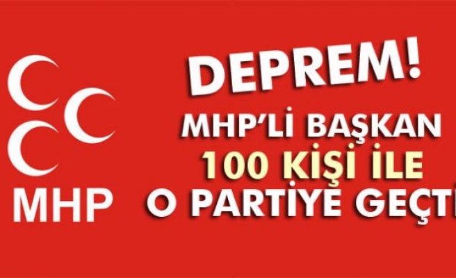 MHP'de deprem! 100 kişi ile AK Parti’ye geçti