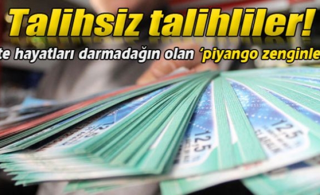 Milli piyango ikramiyesi onlara yaramadı