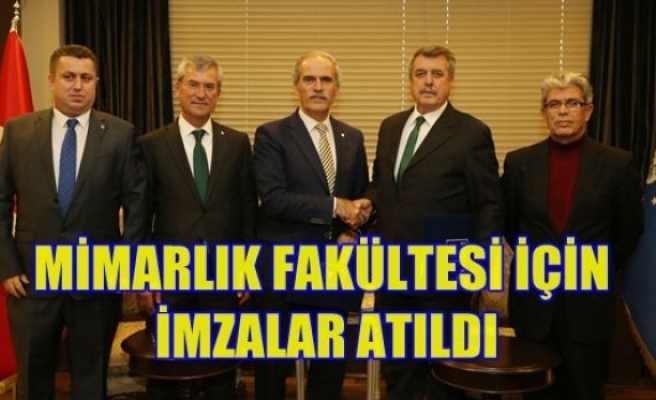 Mimarlık Fakültesi İçin İmzalar Atıldı