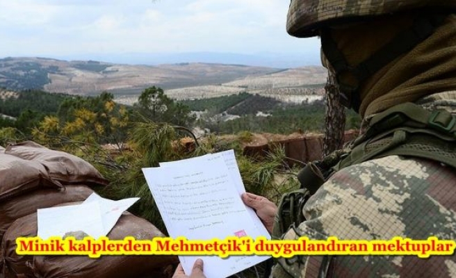 Minik kalplerden Mehmetçik'i duygulandıran mektuplar