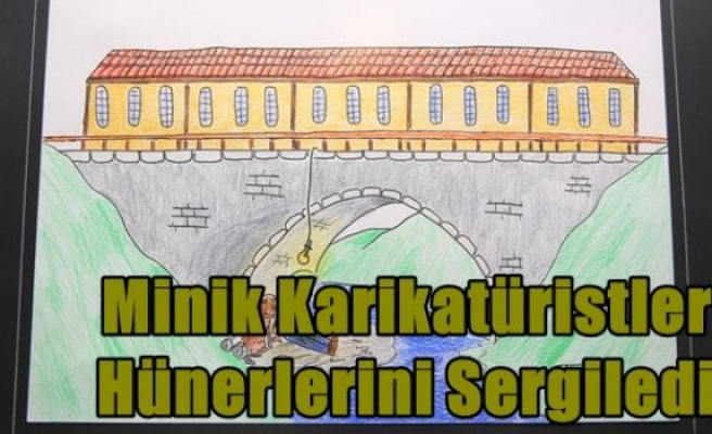 Minik Karikatüristler Hünerlerini Sergiledi