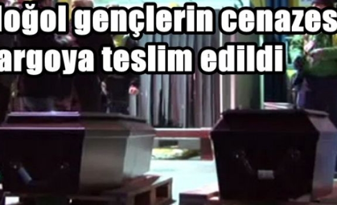 Moğol gençlerin cenazesi kargoya teslim edildi