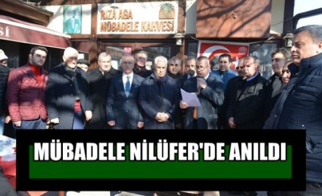 Mübadele Nilüfer’de anıldı