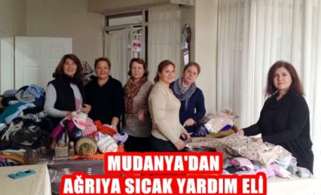 Mudanya'dan Ağrı'ya sıcak yardım eli