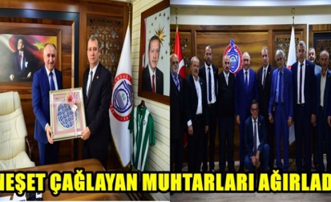 MUHTARLARDAN ÇAĞLAYAN'A ZİYARET