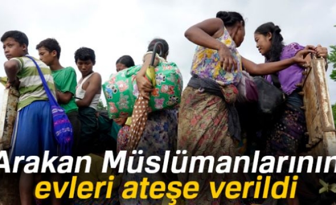 Müslümanların evleri ateşe verildi