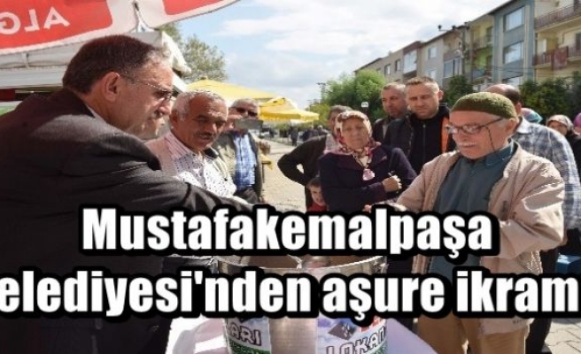 Mustafakemalpaşa Belediyesi'nden aşure ikramı!